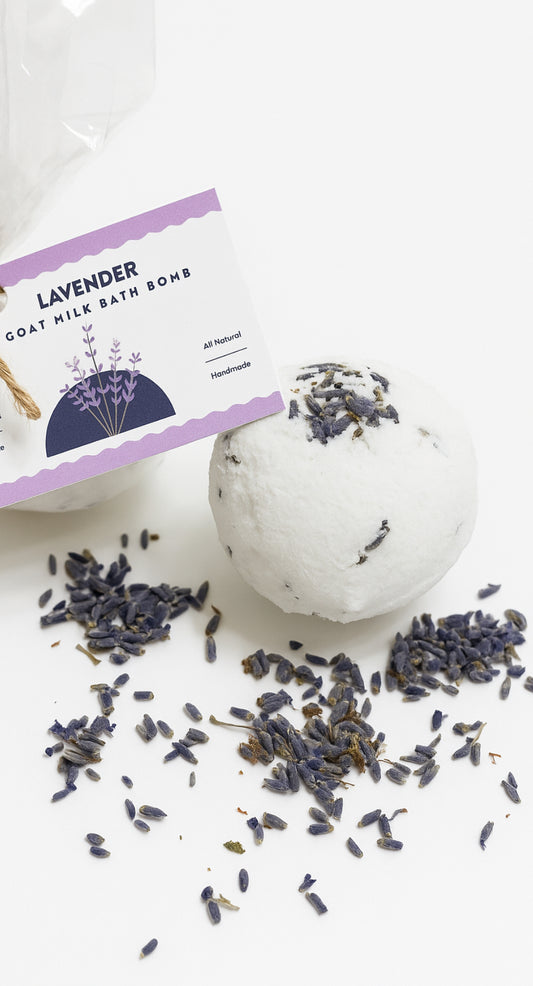 Lavender Goat Milk Bath Bomb